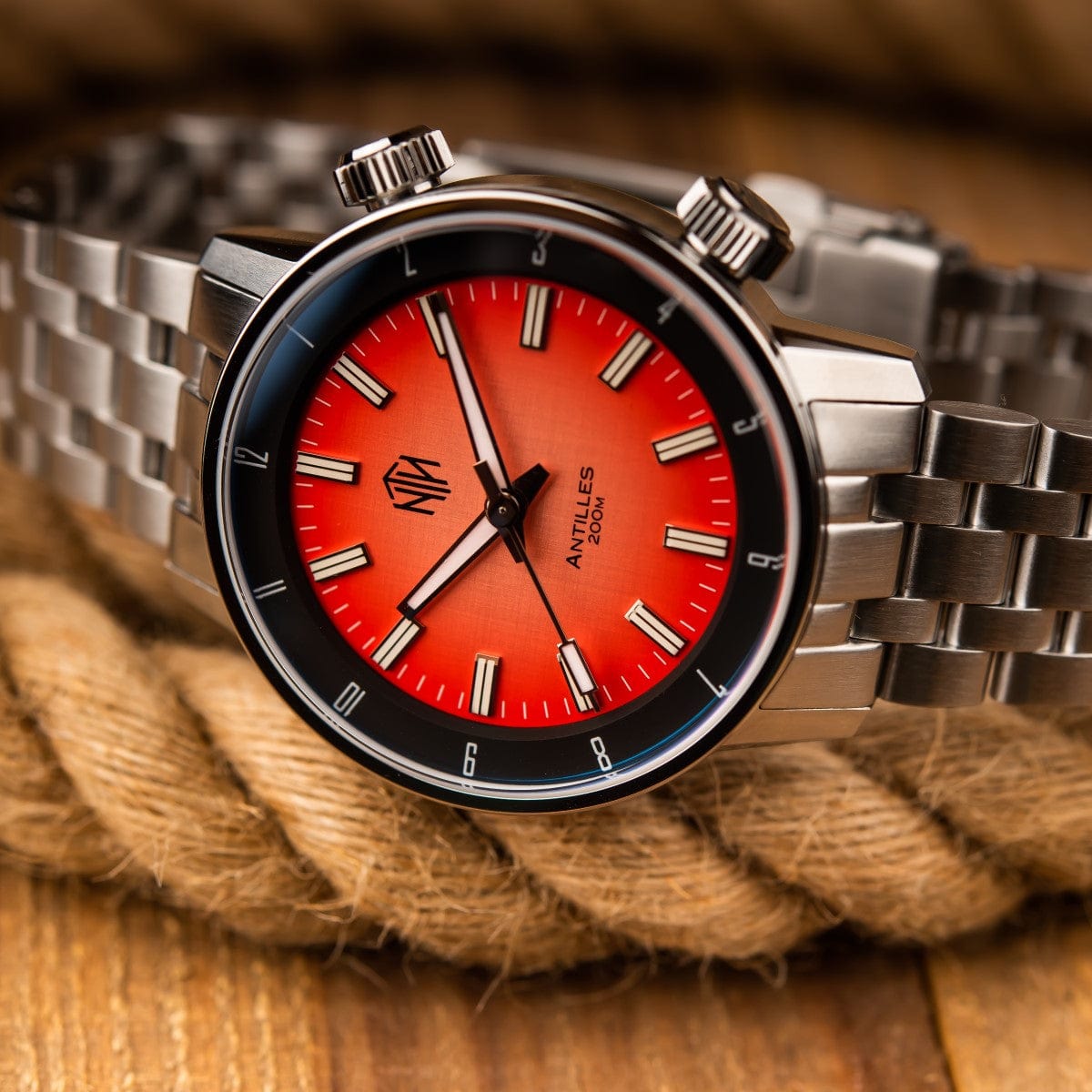 NTH Antilles Automatic Divers Watch - Rosé No Date - NEARLY NEW