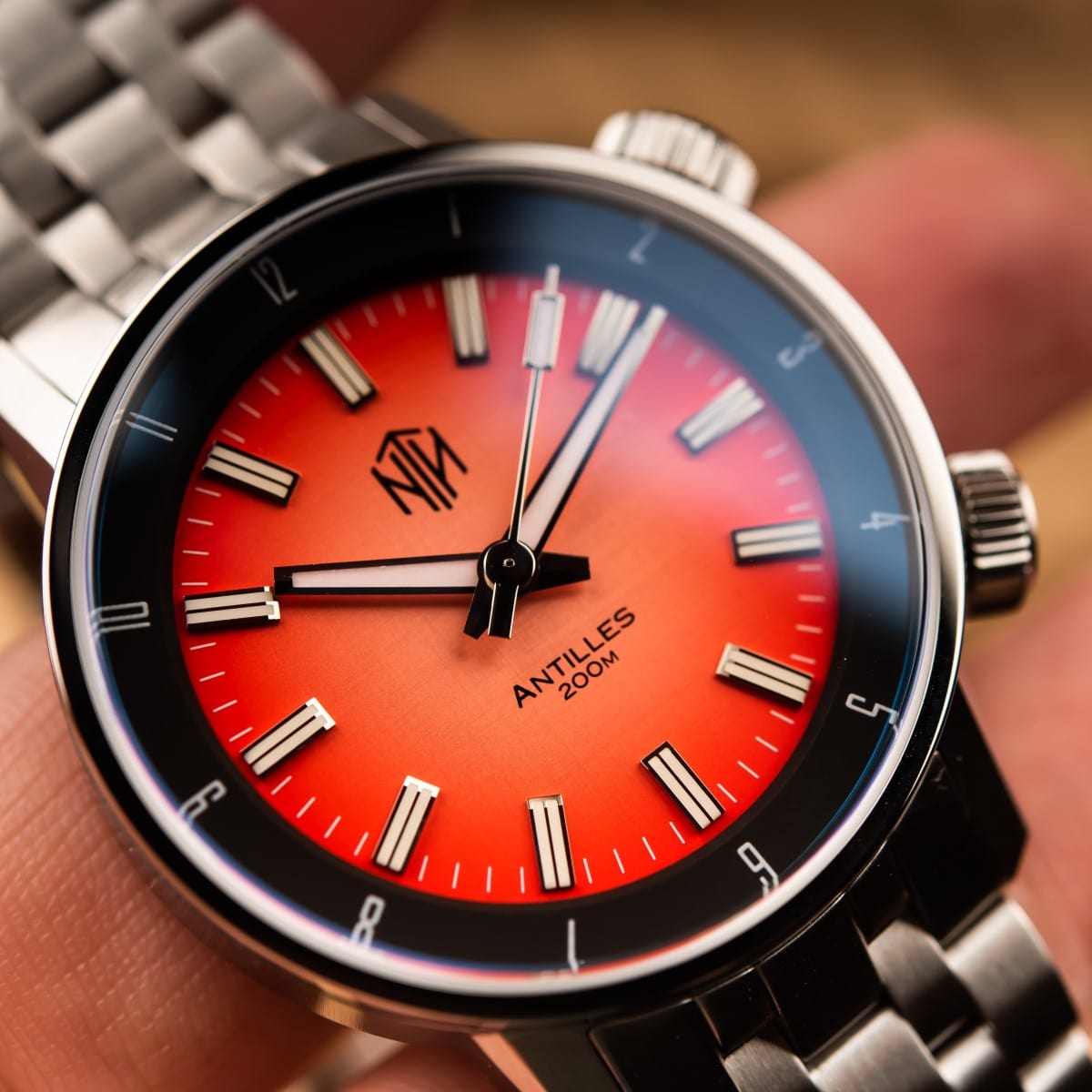 NTH Antilles Automatic Divers Watch - Rosé No Date - NEARLY NEW