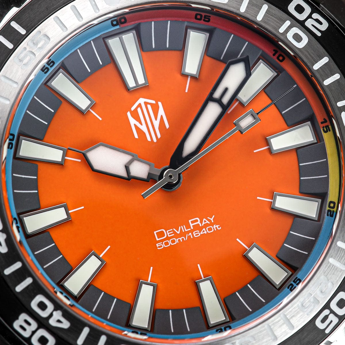 NTH DevilRay Automatic Dive Watch No Date - Orange - NEARLY NEW