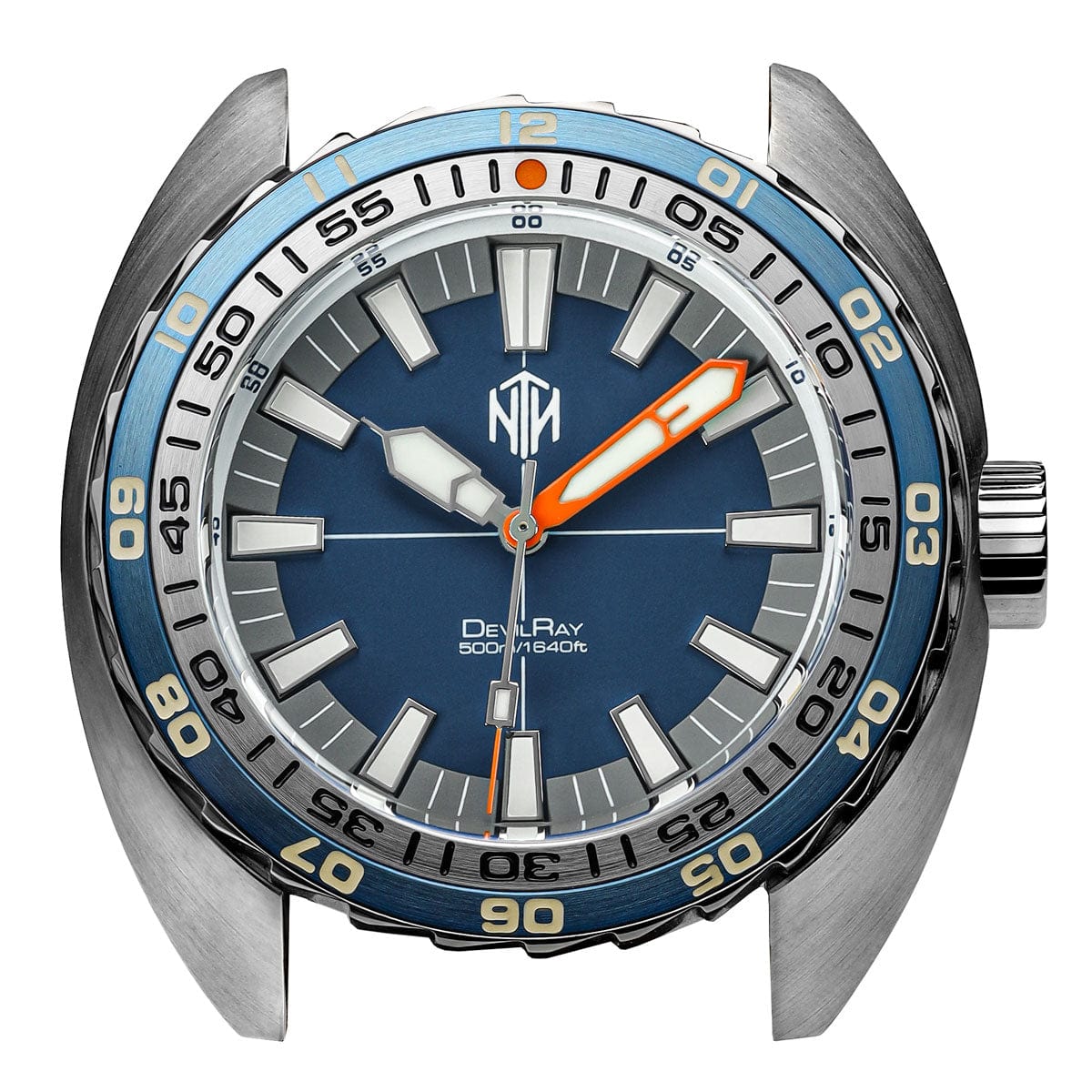 NTH DevilRay Dive Watch - Blue - Leather Strap - WatchGecko Exclusive - NEARLY NEW