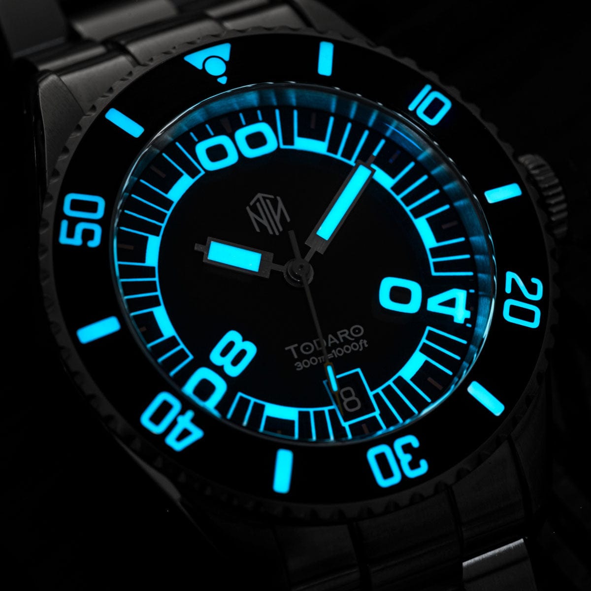 NTH Todaro Automatic Diver's Watch No Date - Black Dial - NEARLY NEW