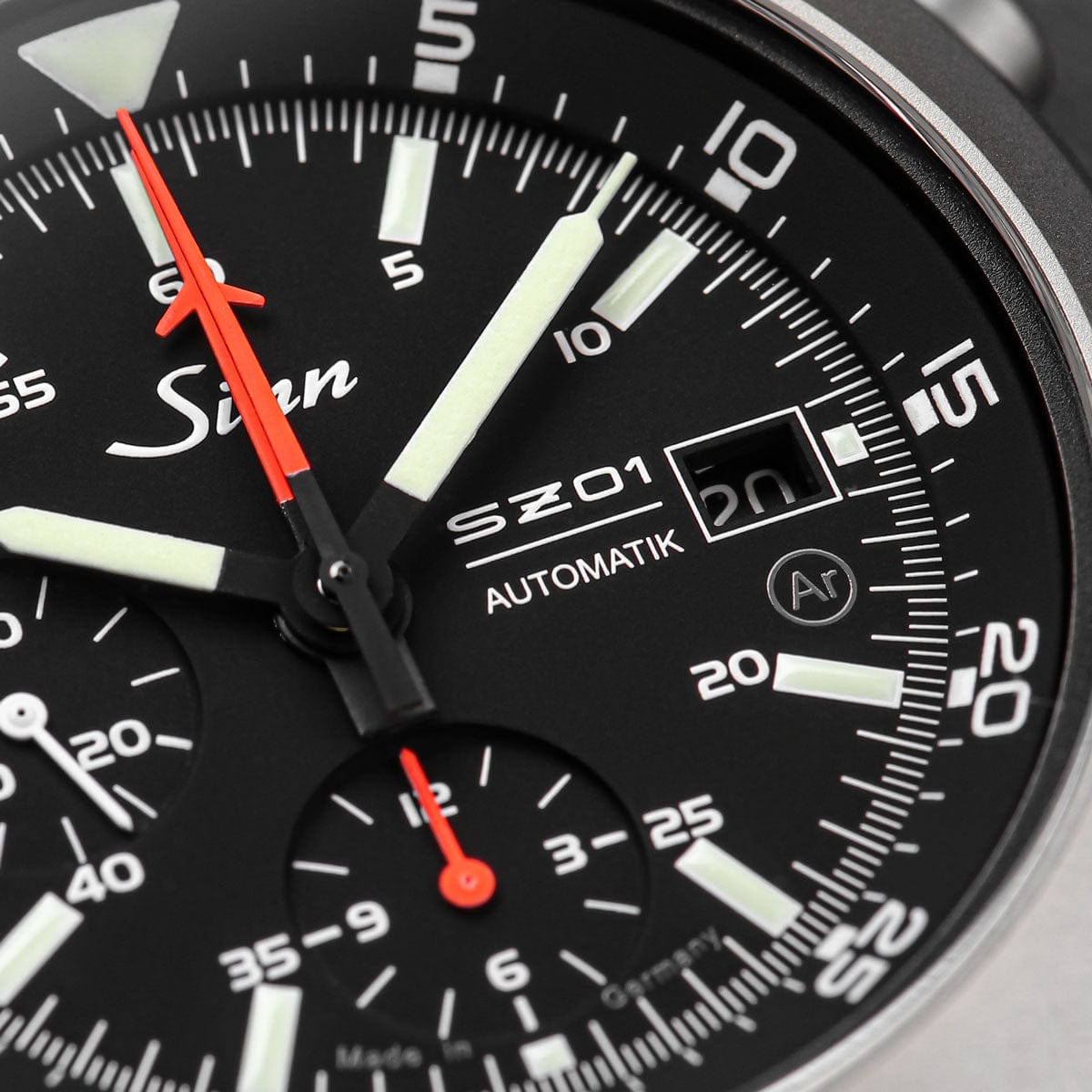 Sinn 140 St Space Chronograph Watch - Black Dial - Solid Bracelet - NEARLY NEW