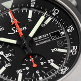 Sinn 140 St Space Chronograph Watch - Black Dial - Solid Bracelet - LIKE NEW