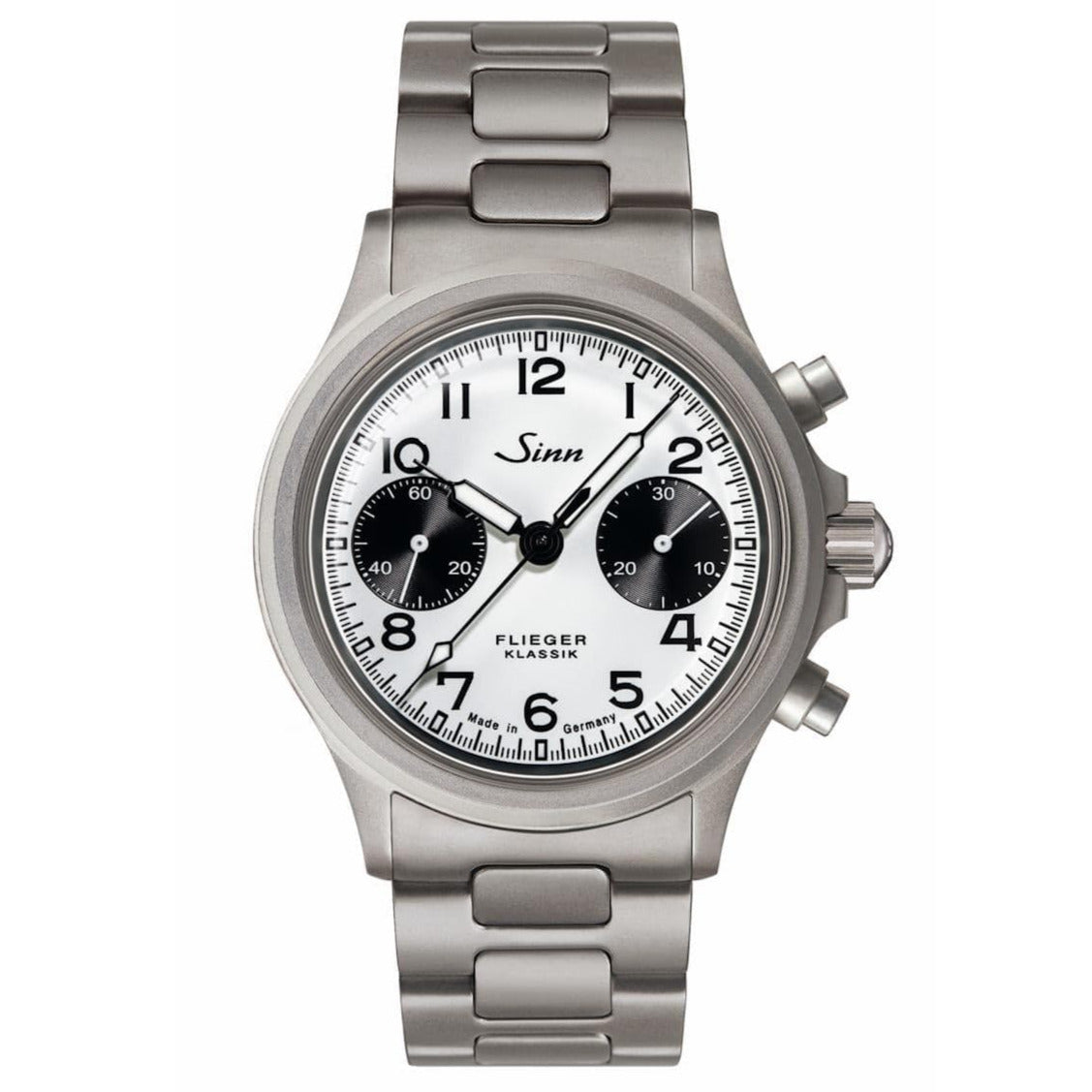 Sinn 356 PILOT Classic White Solid Bracelet WatchGecko