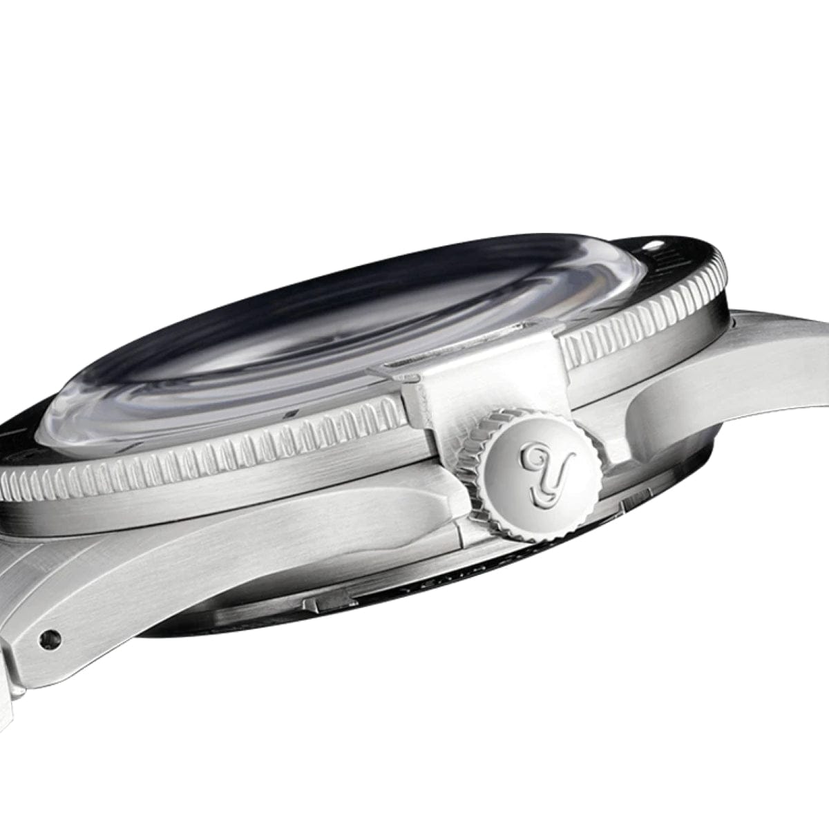 YEMA Superman Maxi Dial - Steel Bezel - Blue Dial - 39mm Bezel Lock and Crown