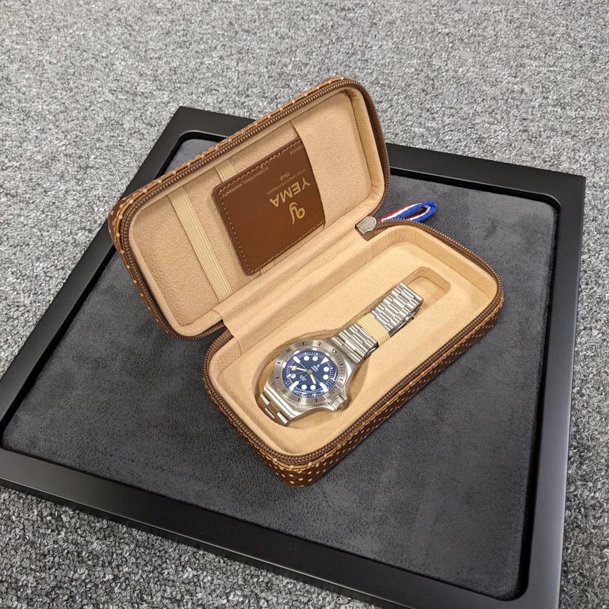 YEMA Superman Maxi Dial Blue - 39mm - NEARLY NEW