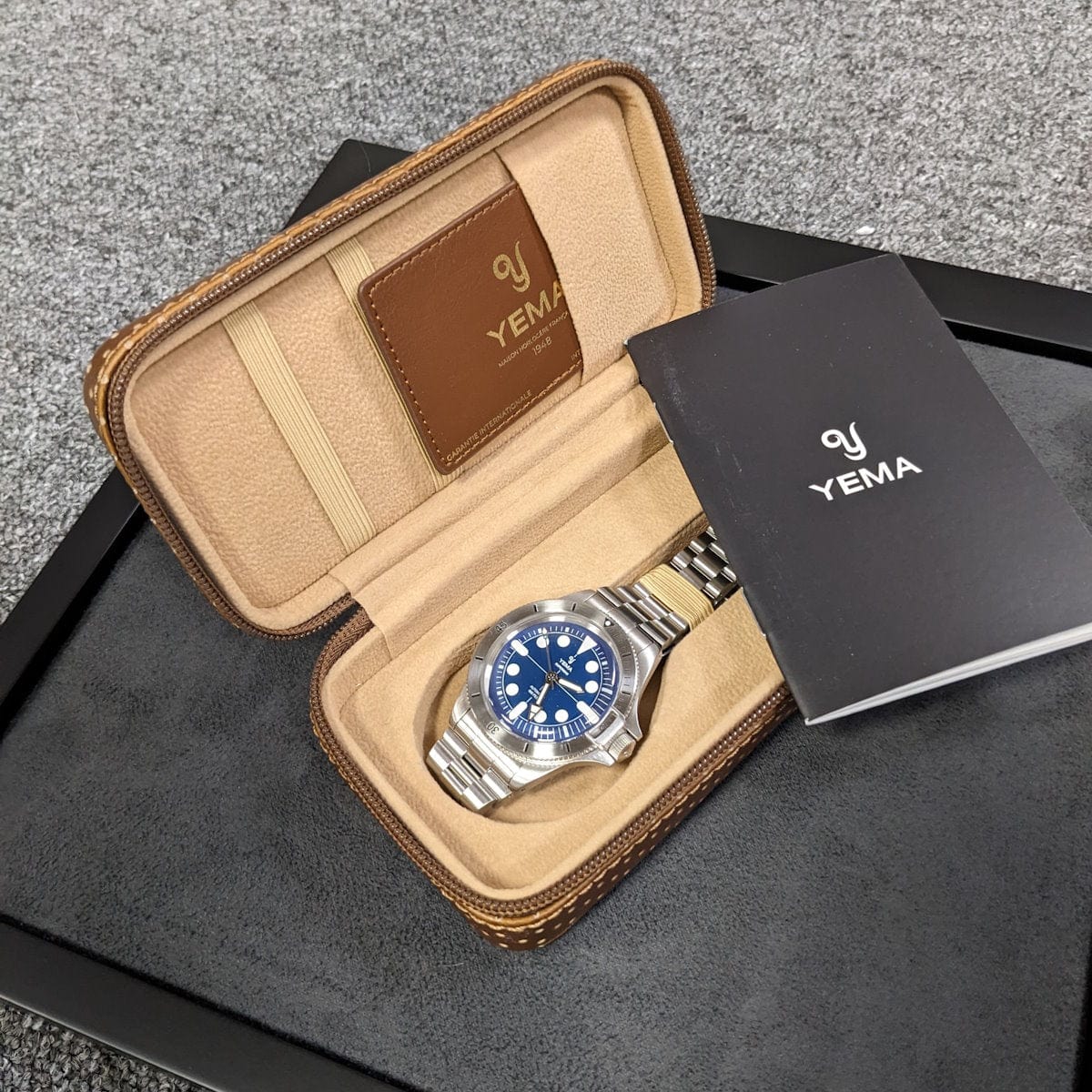 YEMA Superman Maxi Dial Blue - 41mm - NEARLY NEW