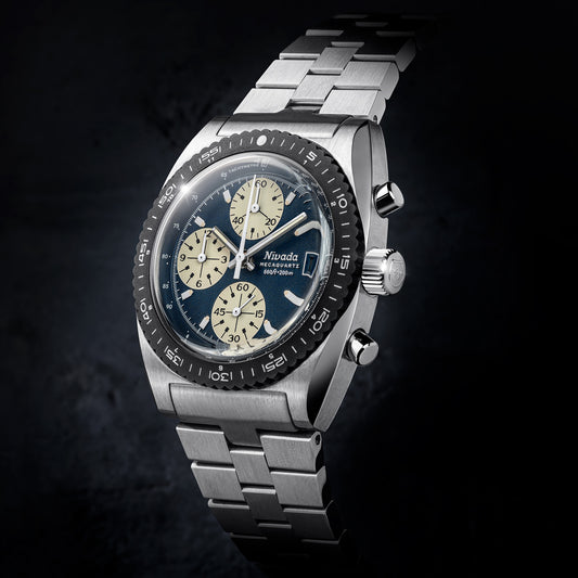 Nivada Grenchen x WatchGecko Autochron - Teal Dial