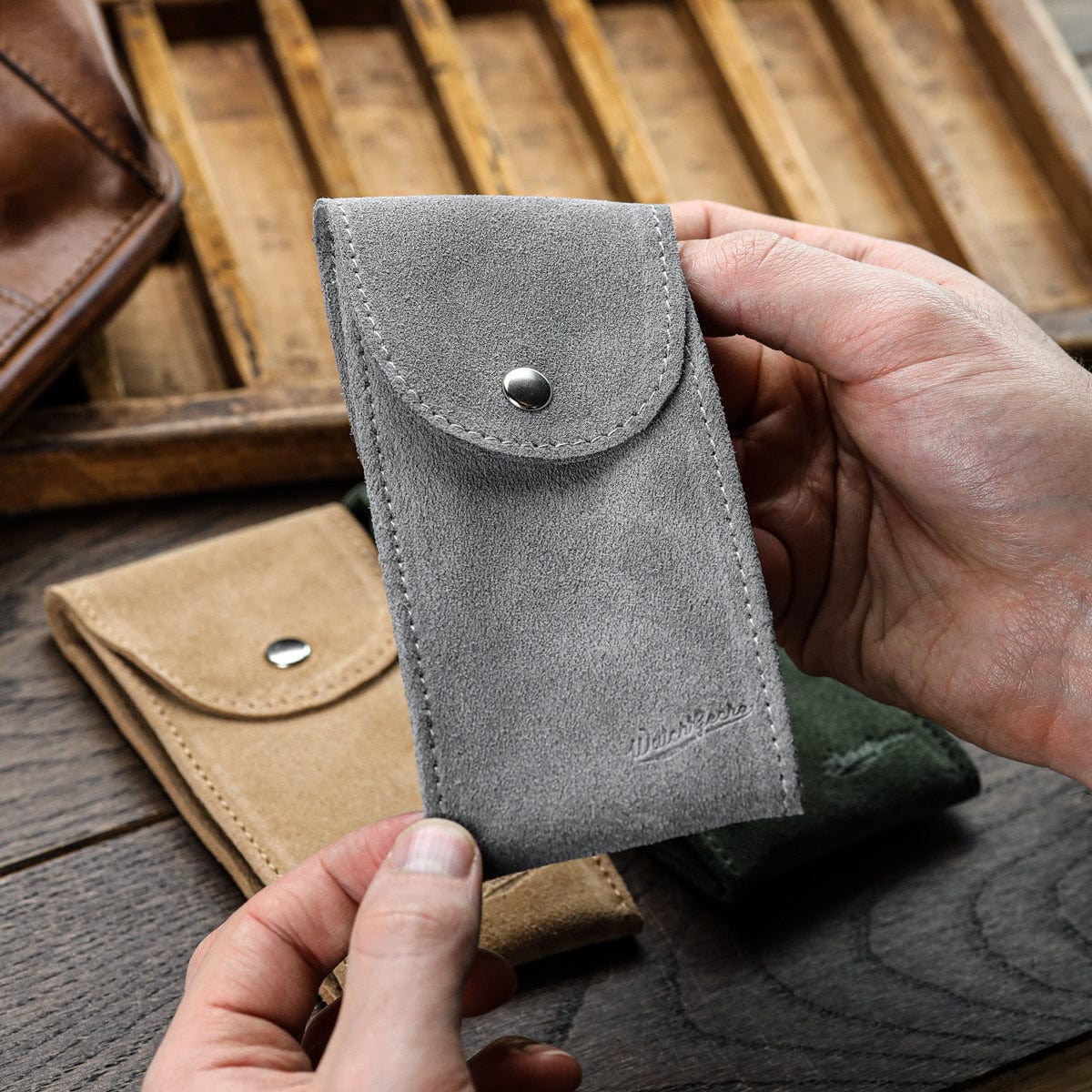 WatchGecko Genuine Suede Watch Pouch - Oceania