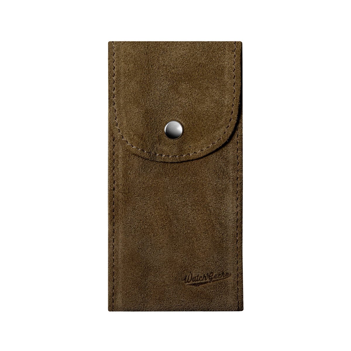 WatchGecko Genuine Suede Watch Pouch - Tobacco