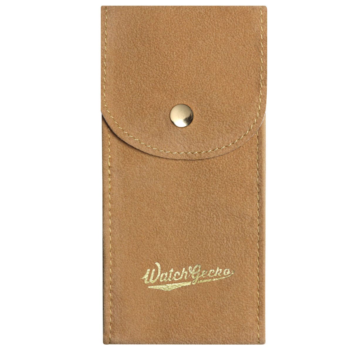 WatchGecko Gold Logo Watch Pouch - Dark Grey