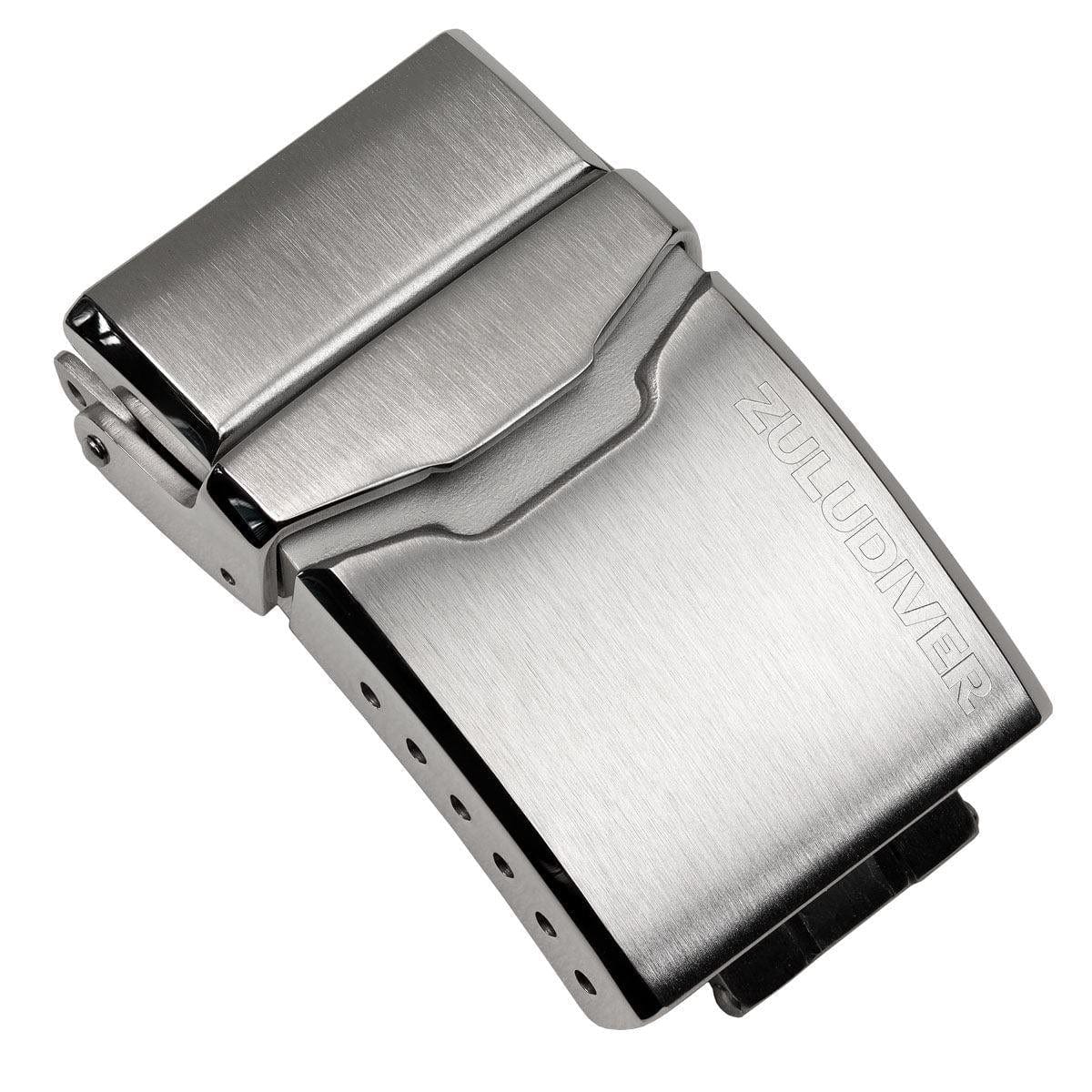 ZULUDIVER HydroLock Deployant Buckle - Brushed/Polished