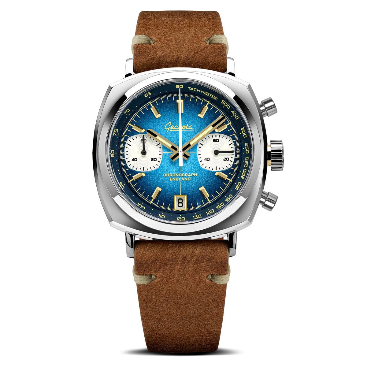 Geckota Chronotimer Chronograph Watch Deep Blue Fumé Dial VS-369-4
