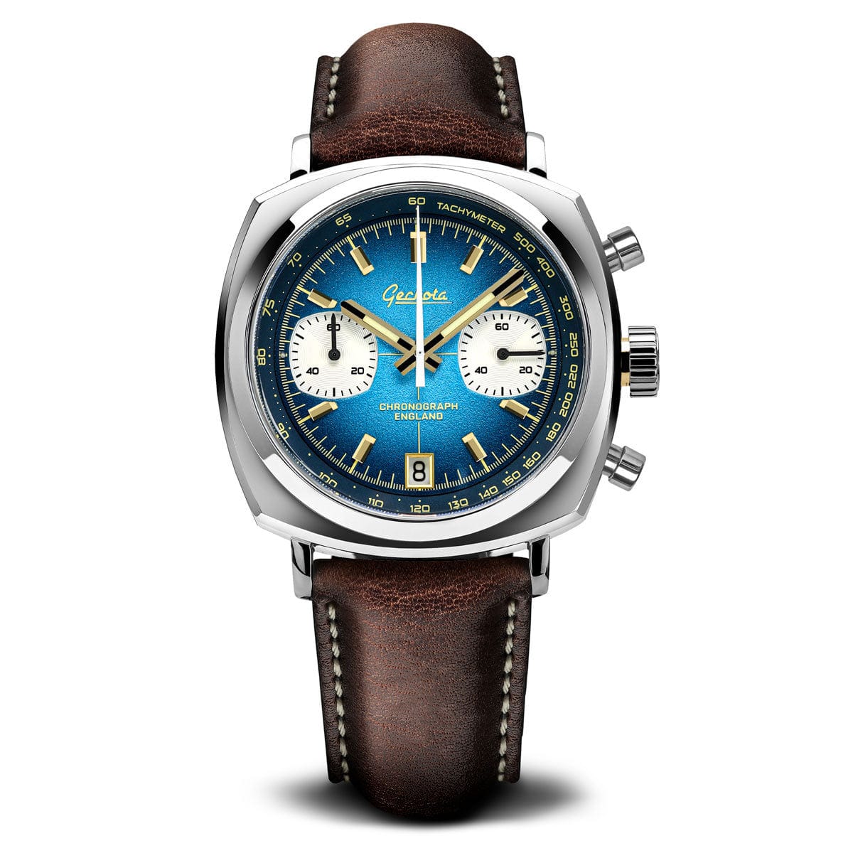 Geckota Chronotimer Chronograph Watch Deep Blue Fumé Dial