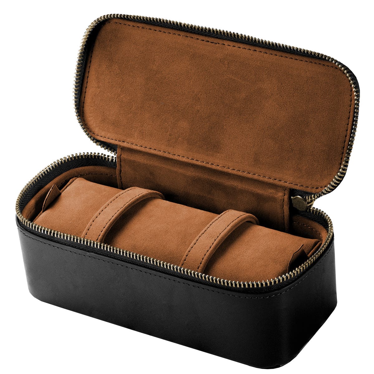 Geckota 3 Piece Leather Watch Case - Black