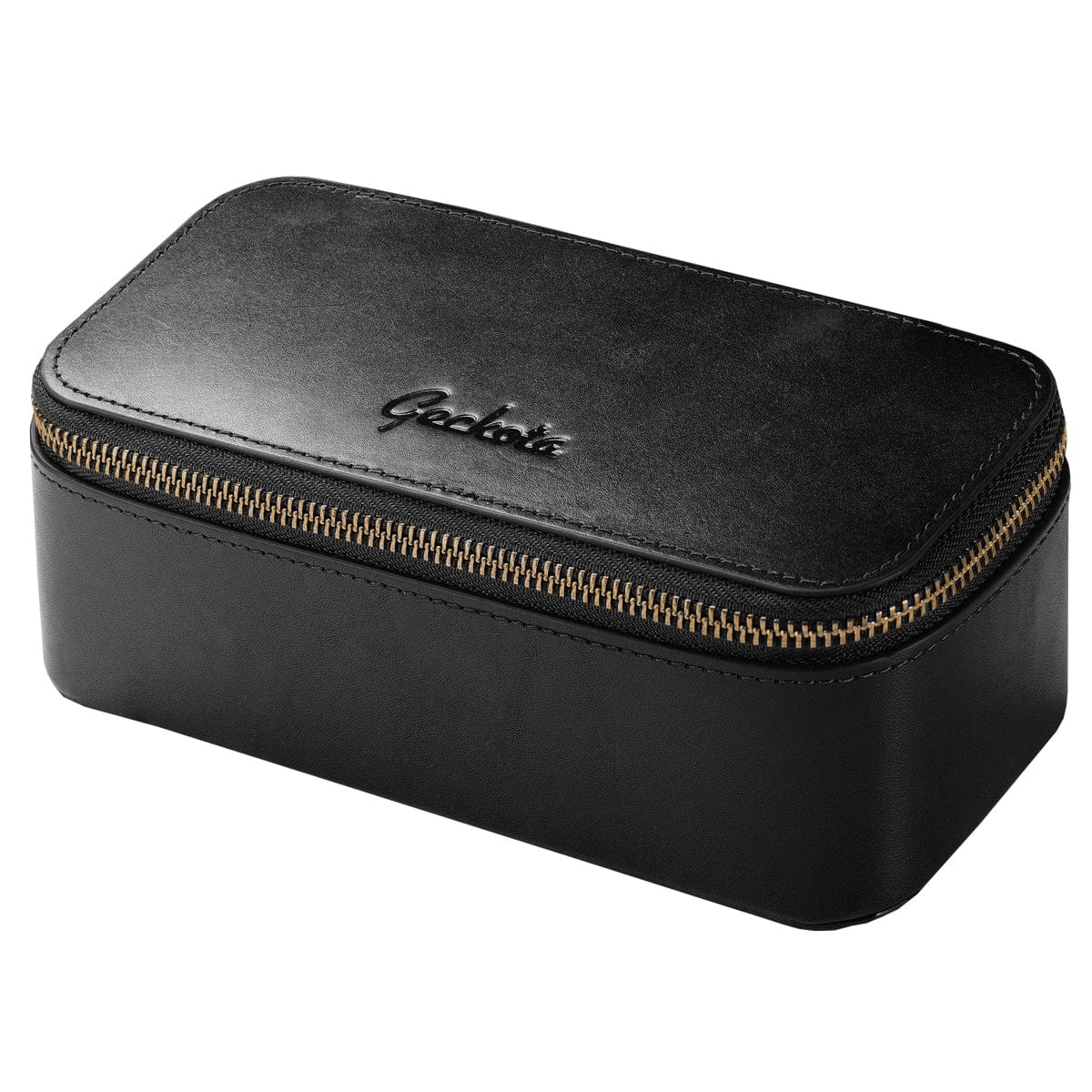 Geckota 3 Piece Leather Watch Case - Black