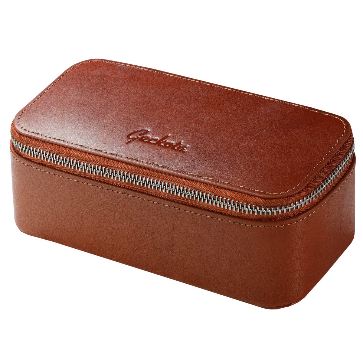 Geckota 3 Piece Leather Watch Case - Brown