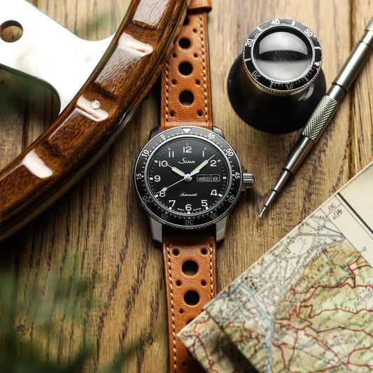 Boutsen Cavallo Racing Handmade Leather Watch Strap - Cognac
