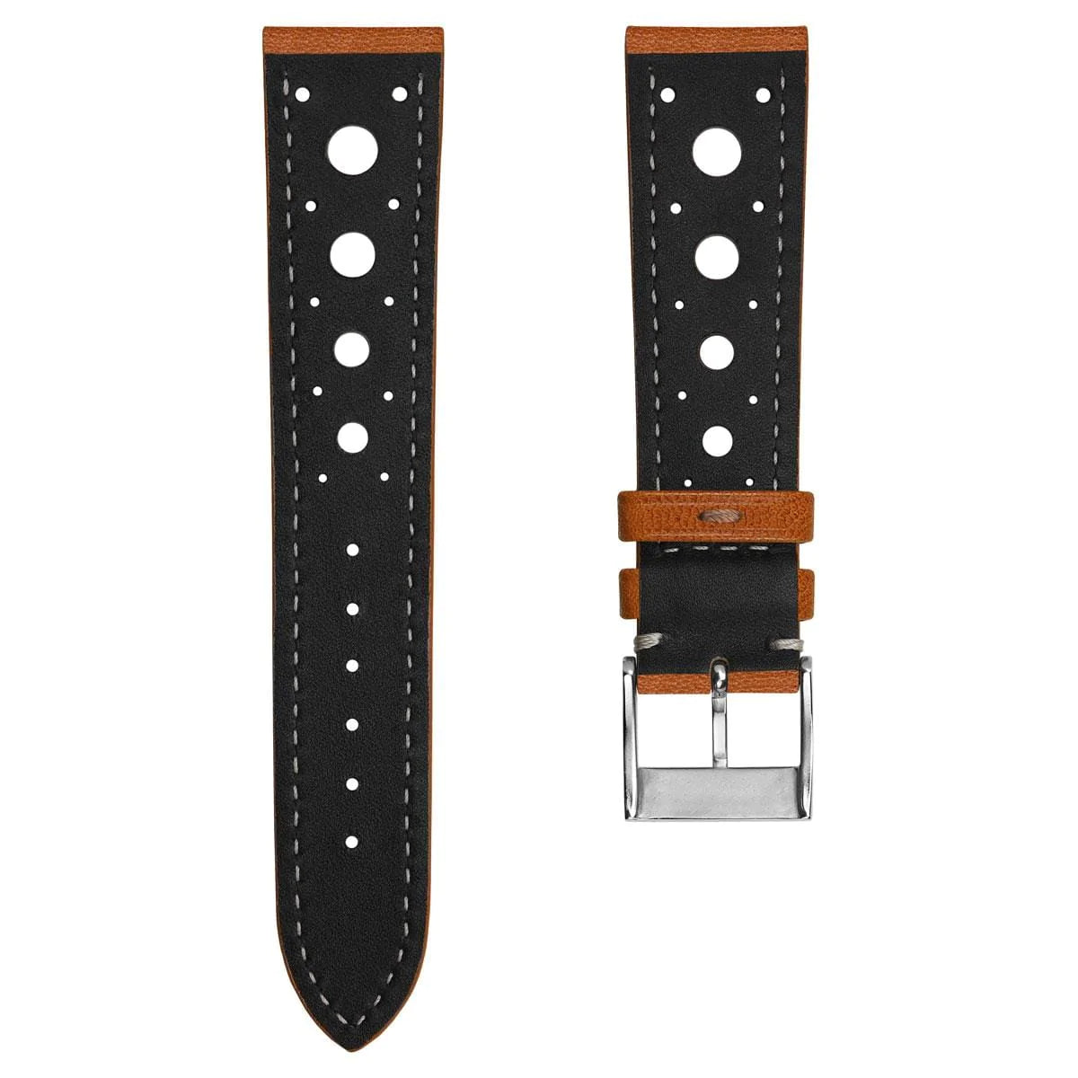 Boutsen Cavallo Racing Handmade Leather Watch Strap - Cognac