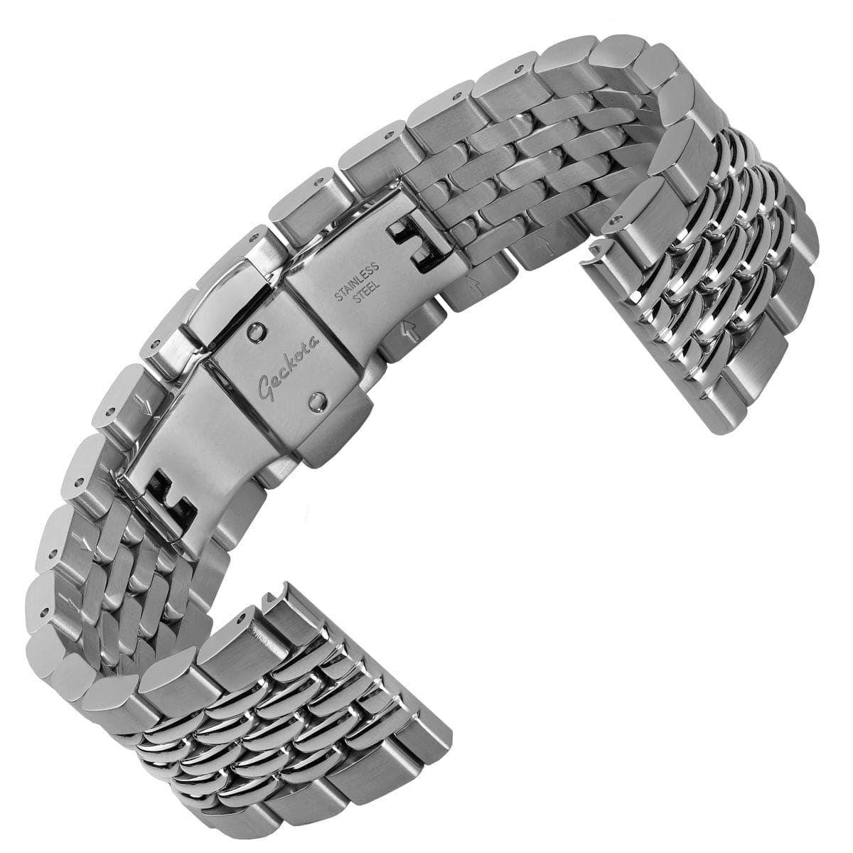 Butterfly Beads of Rice Premium Watch Strap - Polished / Brushed