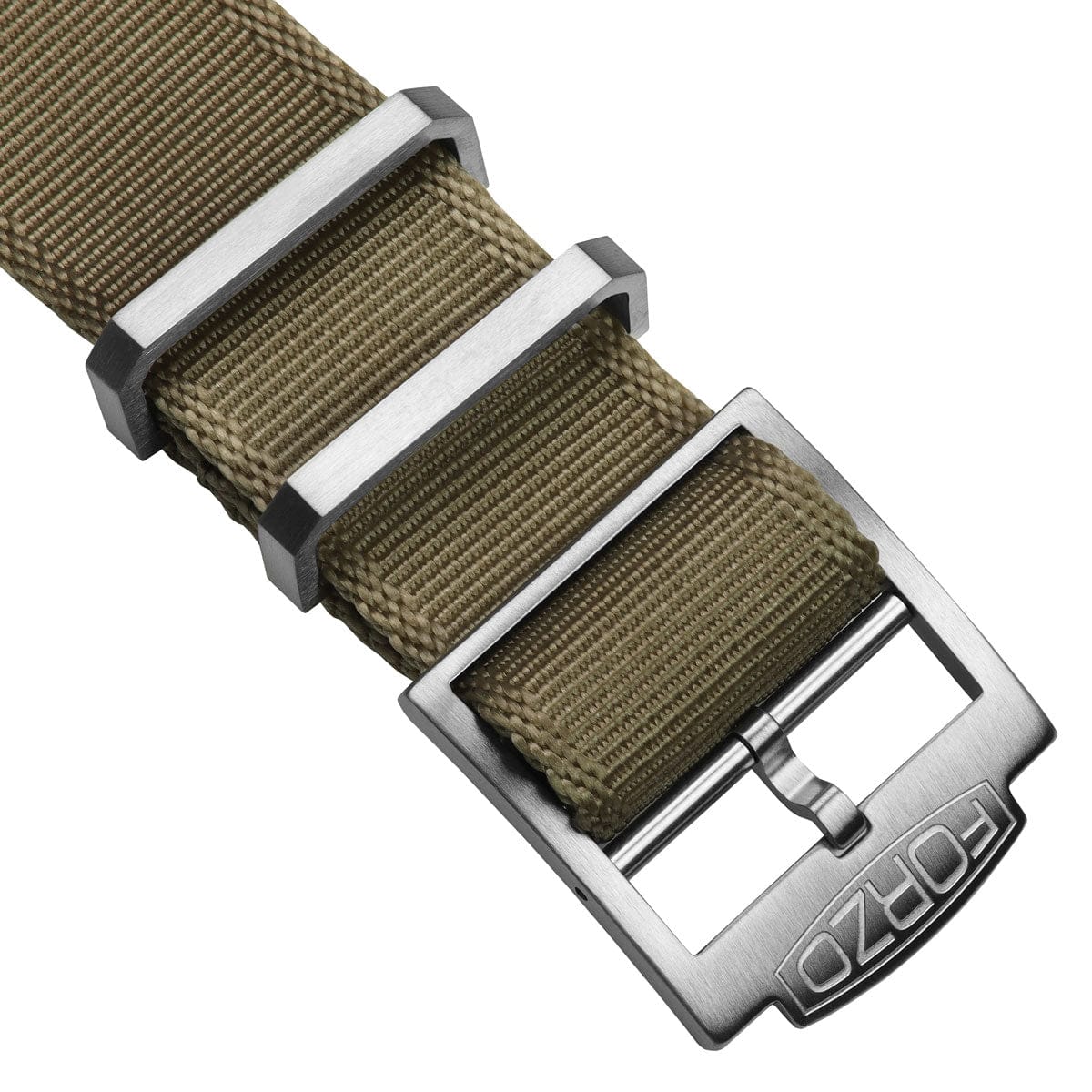 FORZO Racing Single-Pass Nylon Watch Strap - Khaki