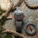 Genuine H Link Shark Mesh 316L Stainless Watch Strap - Satin - New/Old Stock