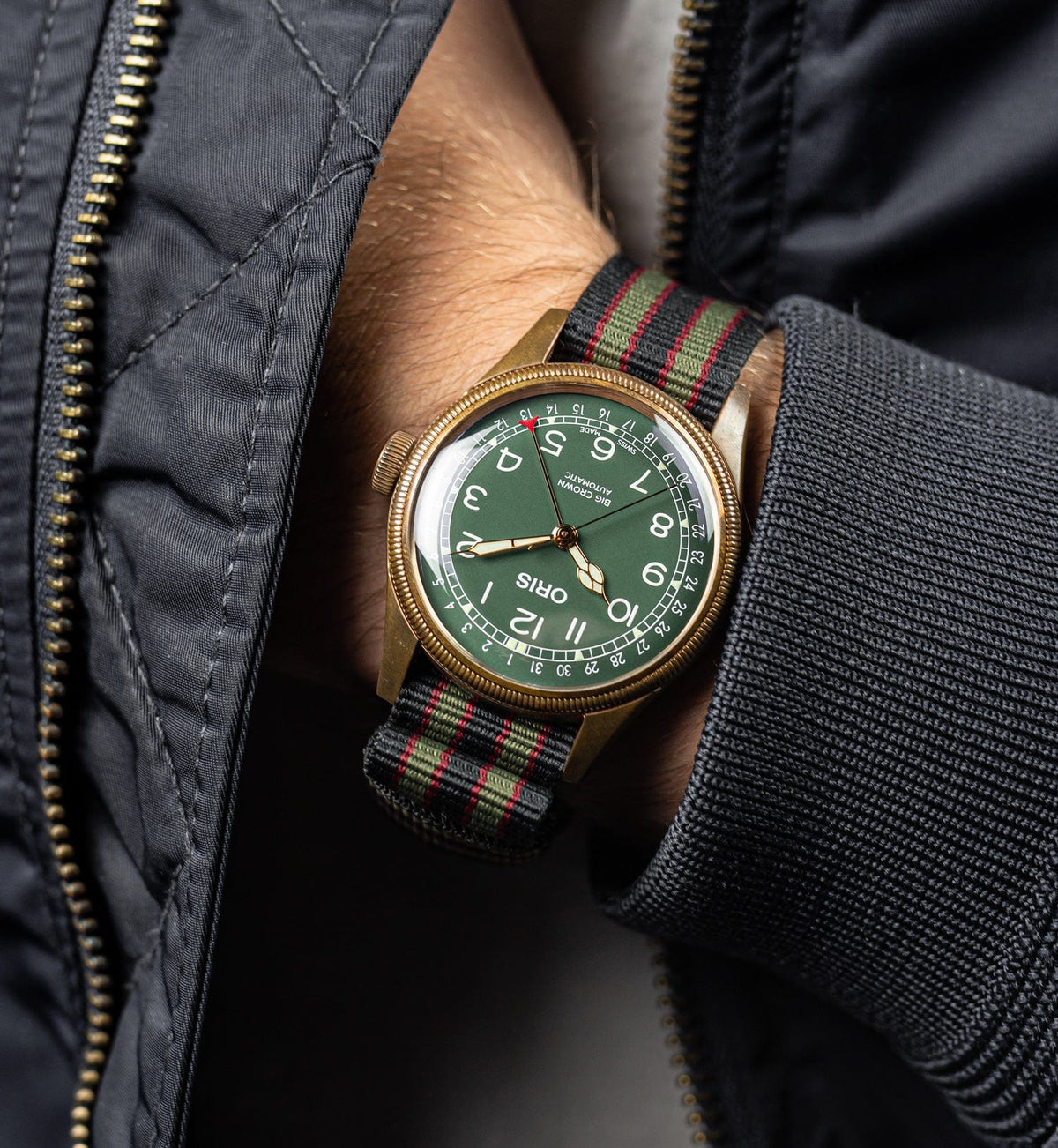 Genuine Vintage Bond Military Nylon Watch Strap - Polished