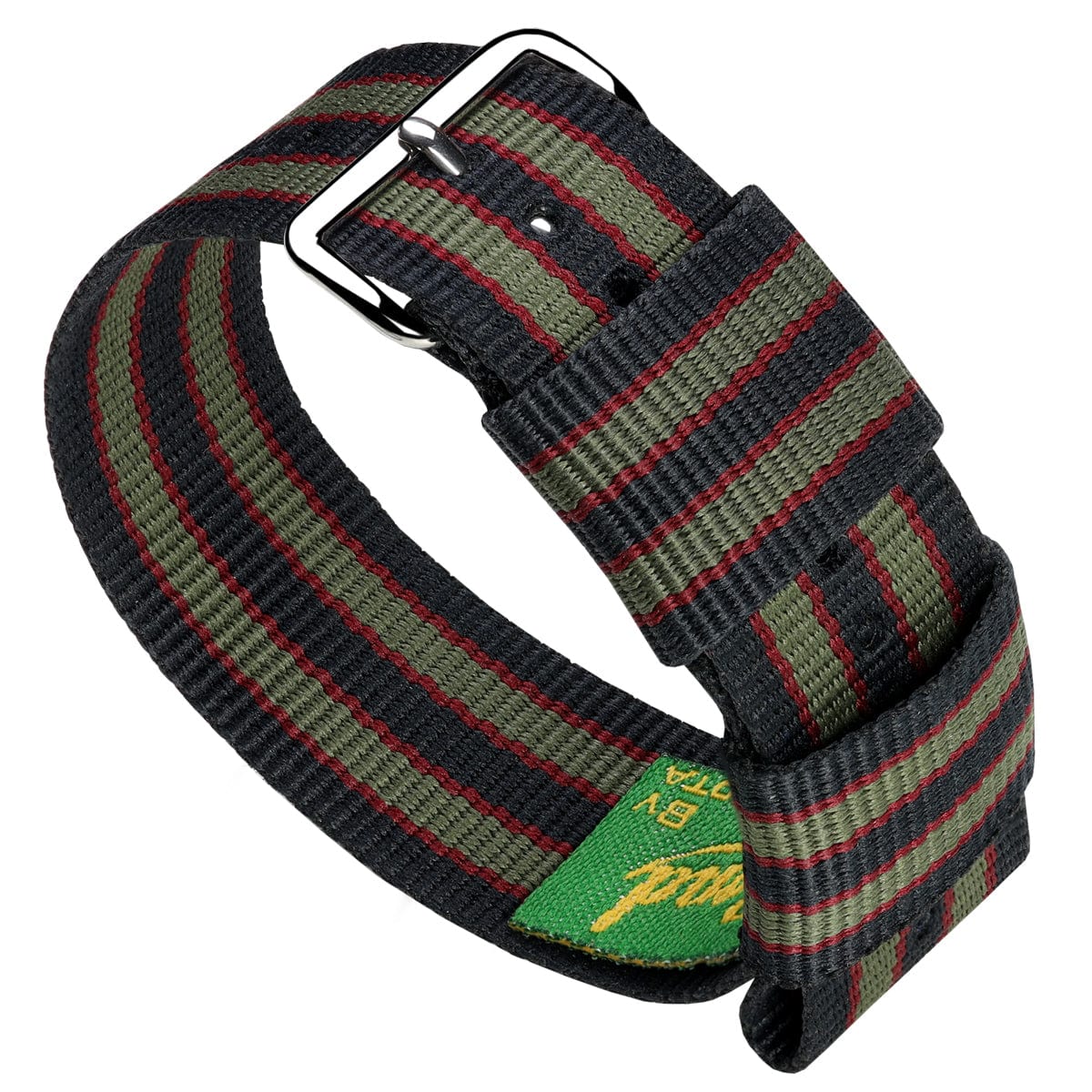 Genuine Vintage Bond US Type Nylon Watch Strap Polished WatchGecko