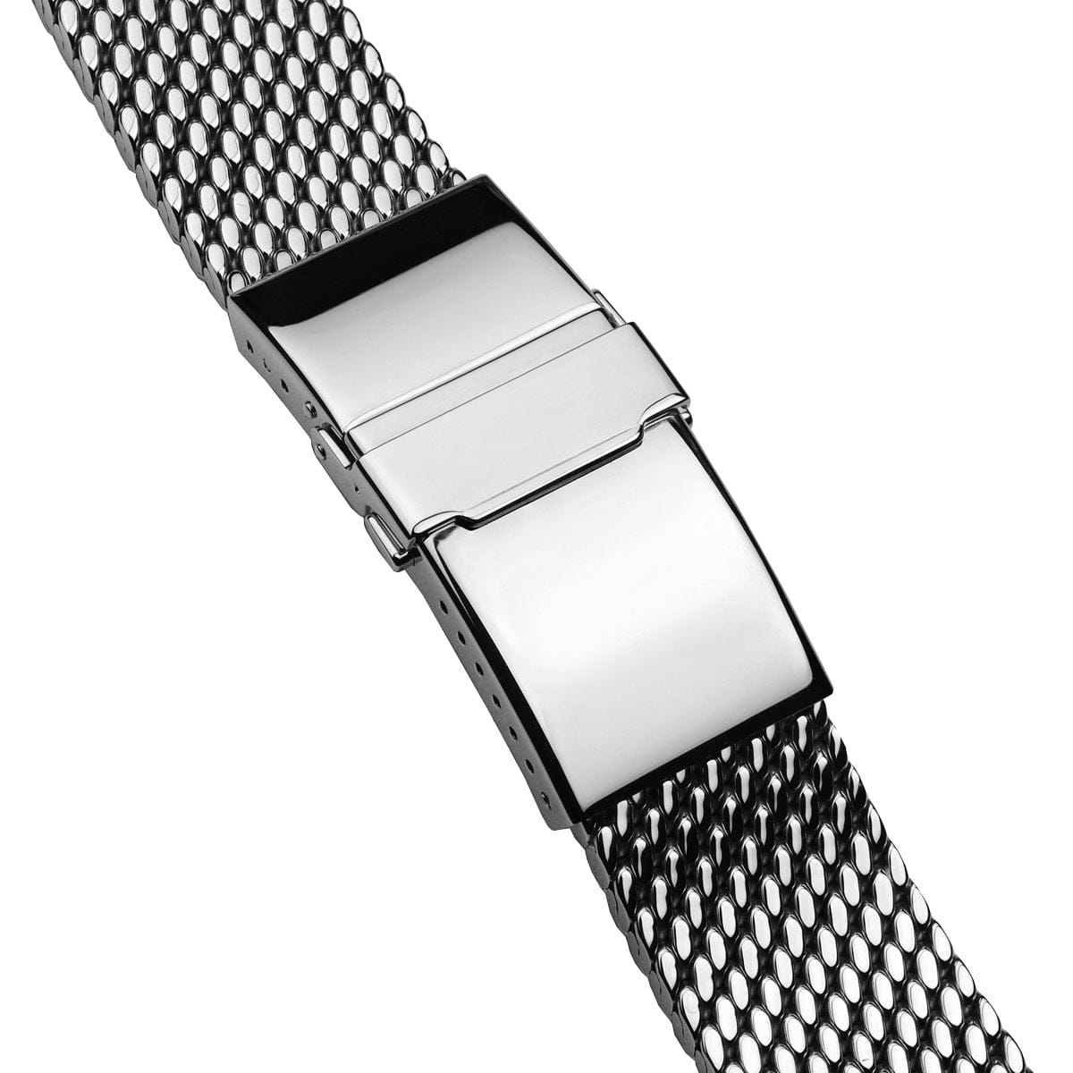 German Thick 316L Stainless Premium Mesh Watch Bracelet - Polished