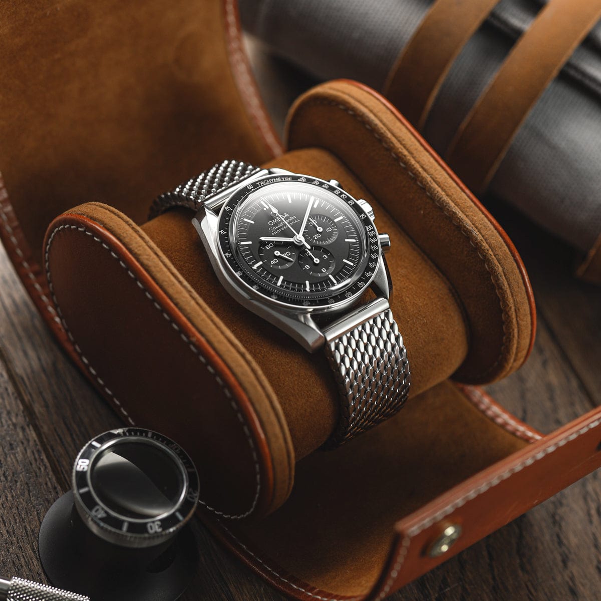 German Thick 316L Stainless Premium Mesh Watch Bracelet - Polished