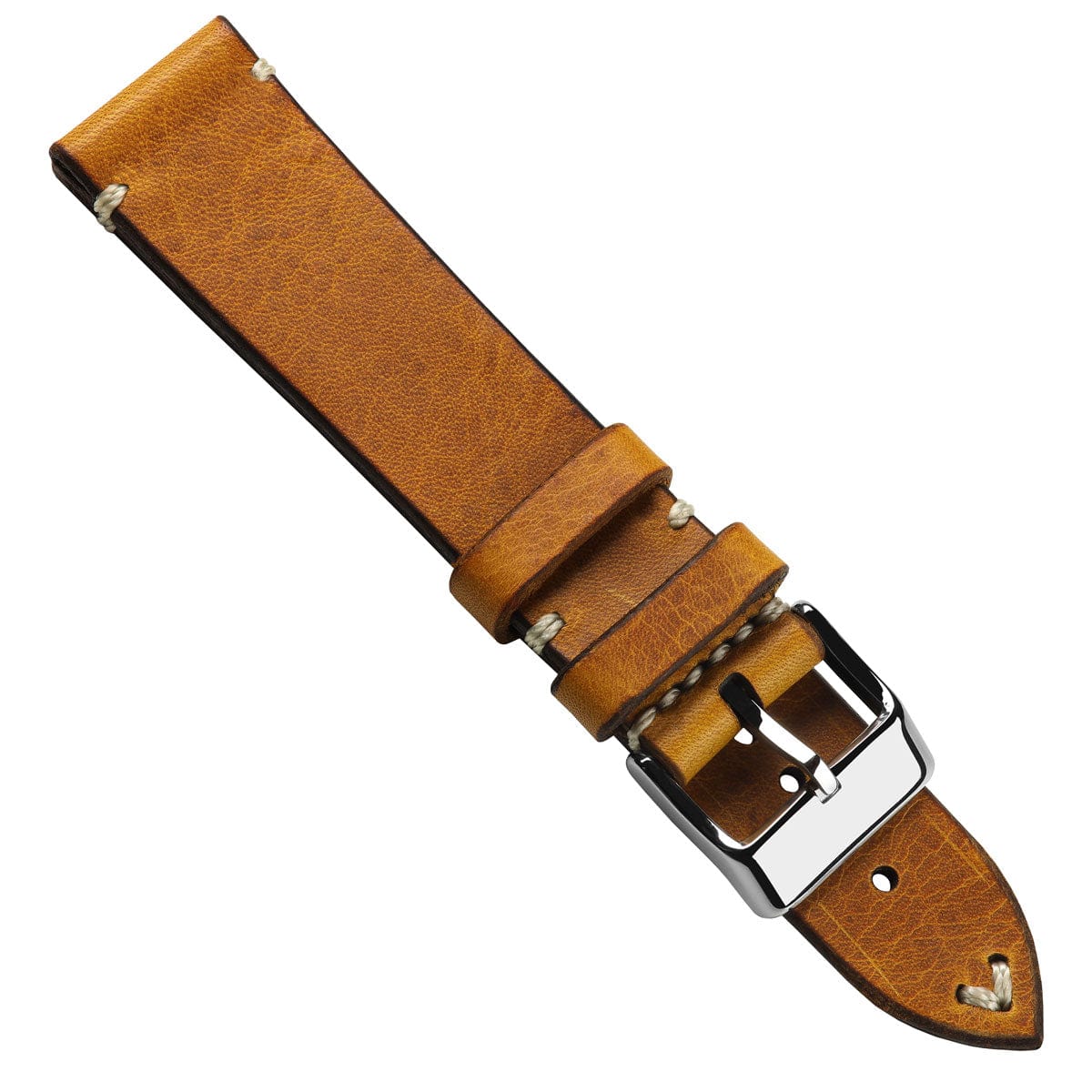 WatchGecko Lansdown Handmade Leather Watch Strap - Napoli Brown