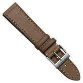 Leuven Cavallo Flat Handmade Horse Leather Watch Strap - Brown