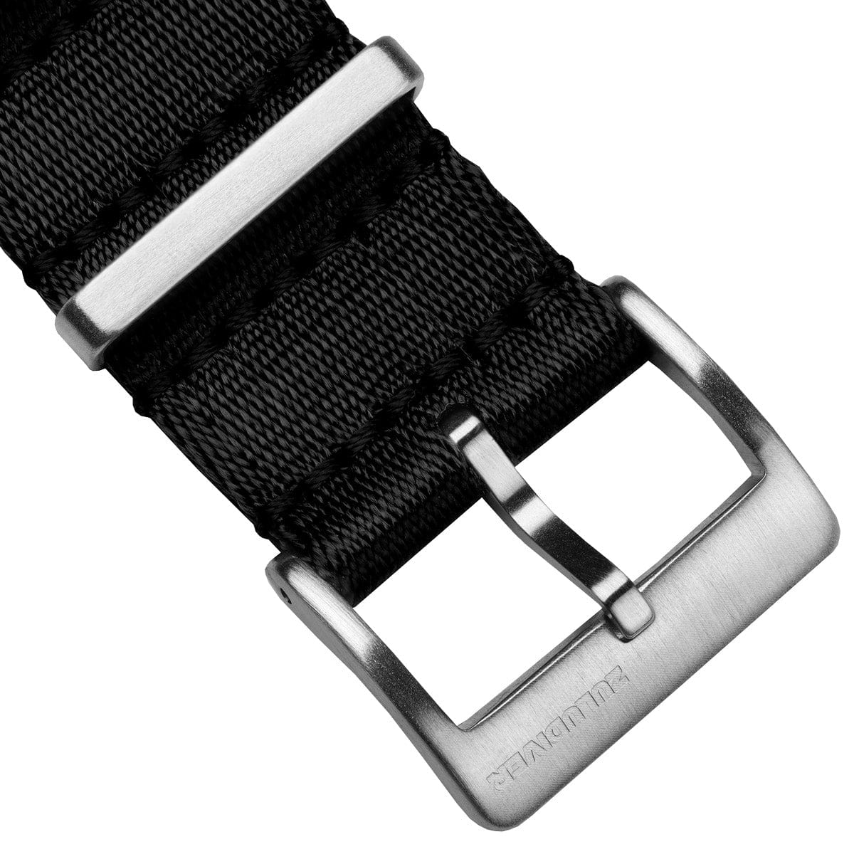 ZULUDIVER 1973 British Military Watch Strap: ARMOURED RECON - Military Black, Satin