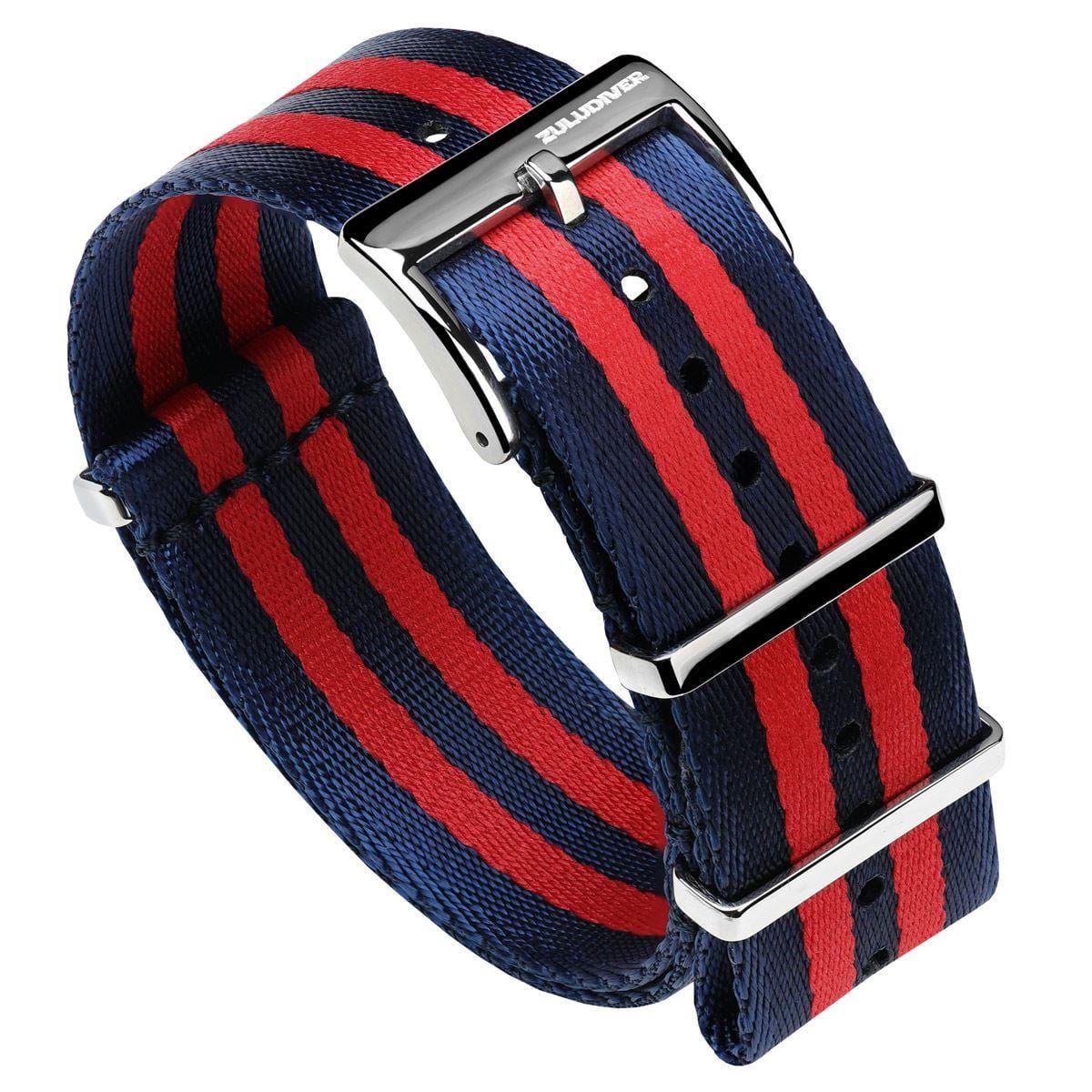 ZULUDIVER 1973 British Military Watch Strap: ARMOURED RECON - Red Bond, Satin