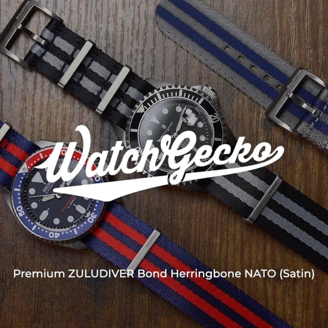 ZULUDIVER 1973 British Military Watch Strap: ARMOURED RECON - Navy Bond, Polished