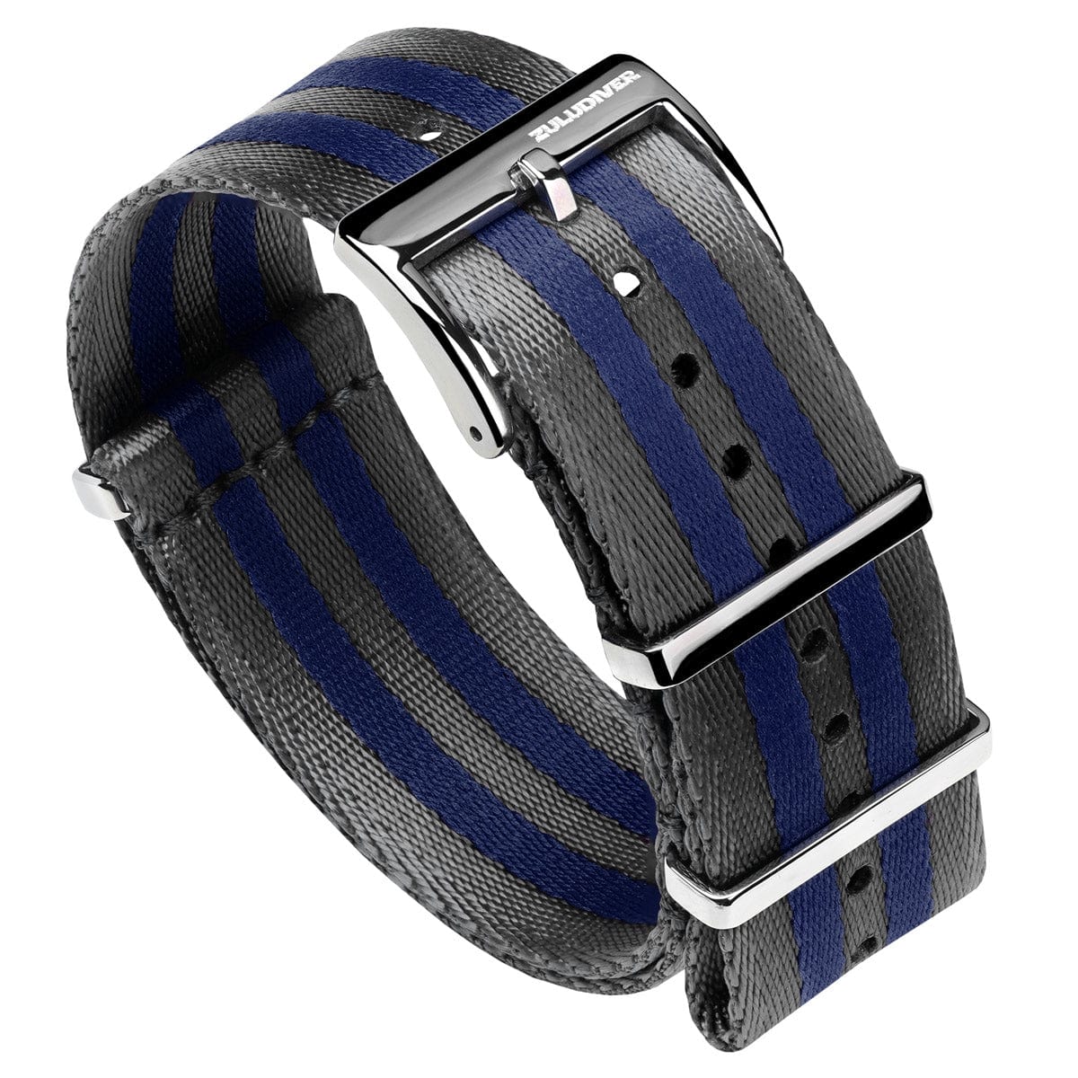 ZULUDIVER 1973 British Military Watch Strap: ARMOURED RECON - Navy Bond, Polished