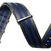 ZULUDIVER 1973 British Military Watch Strap: ARMOURED RECON - Navy Bond, Polished