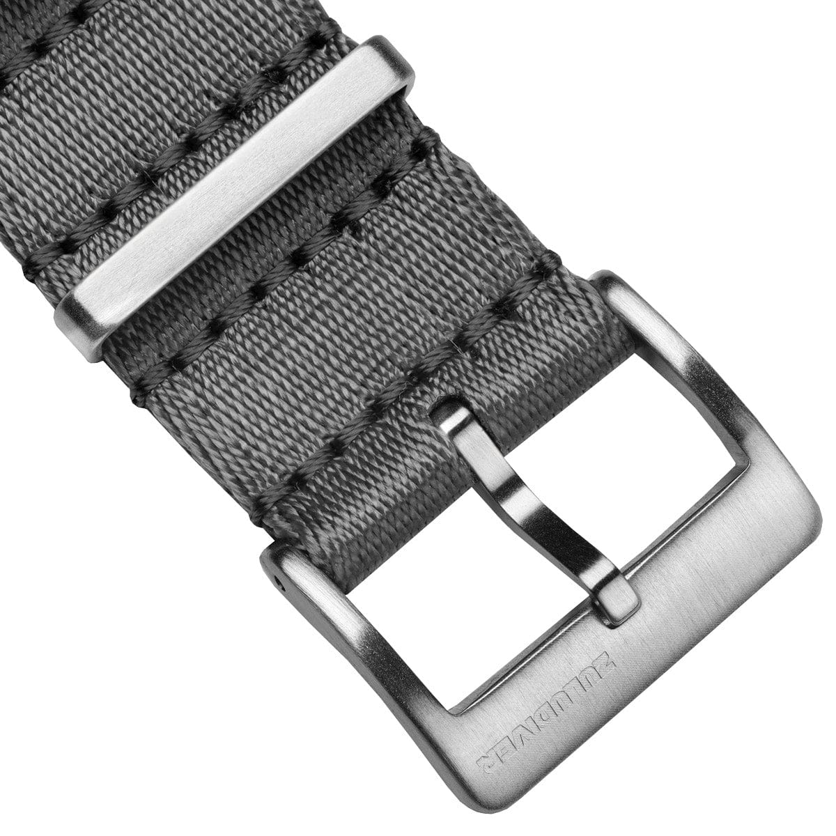 ZULUDIVER 1973 British Military Watch Strap: ARMOURED RECON - Admiralty Grey, Satin