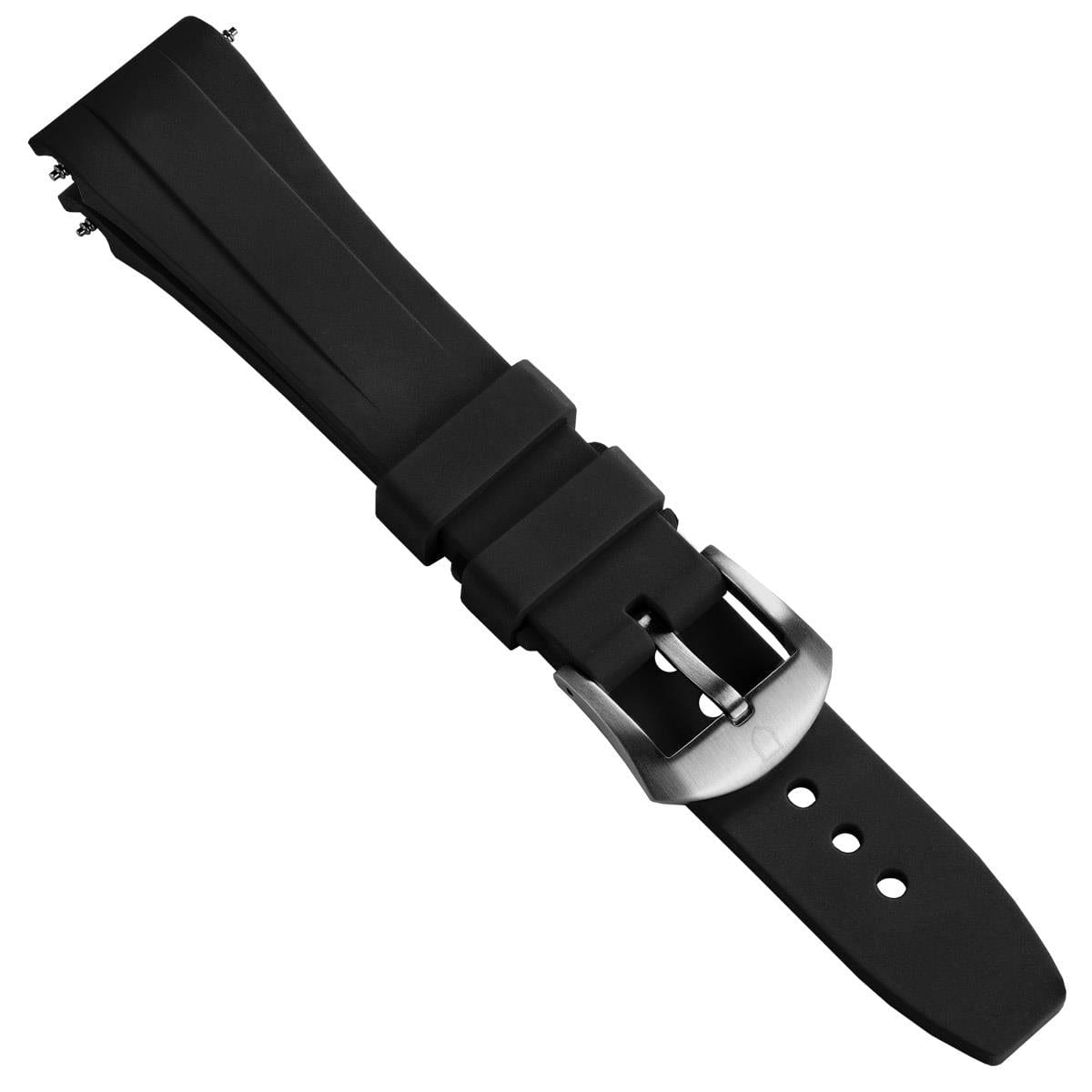Vanguard Rubber Watch Strap for Tudor Black Bay 58 - Black
