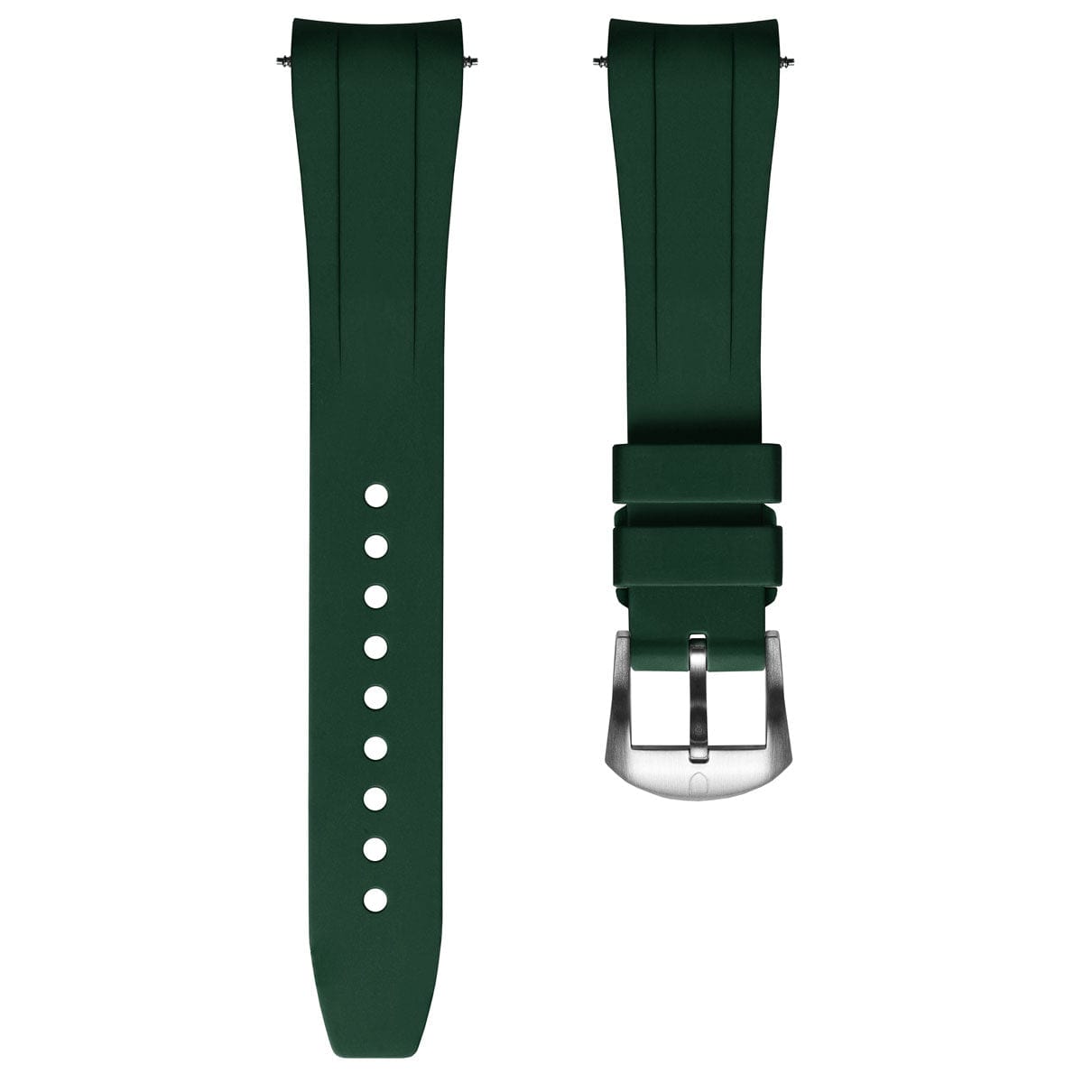 Vanguard Rubber Watch Strap Tudor Black Bay 58 - Green