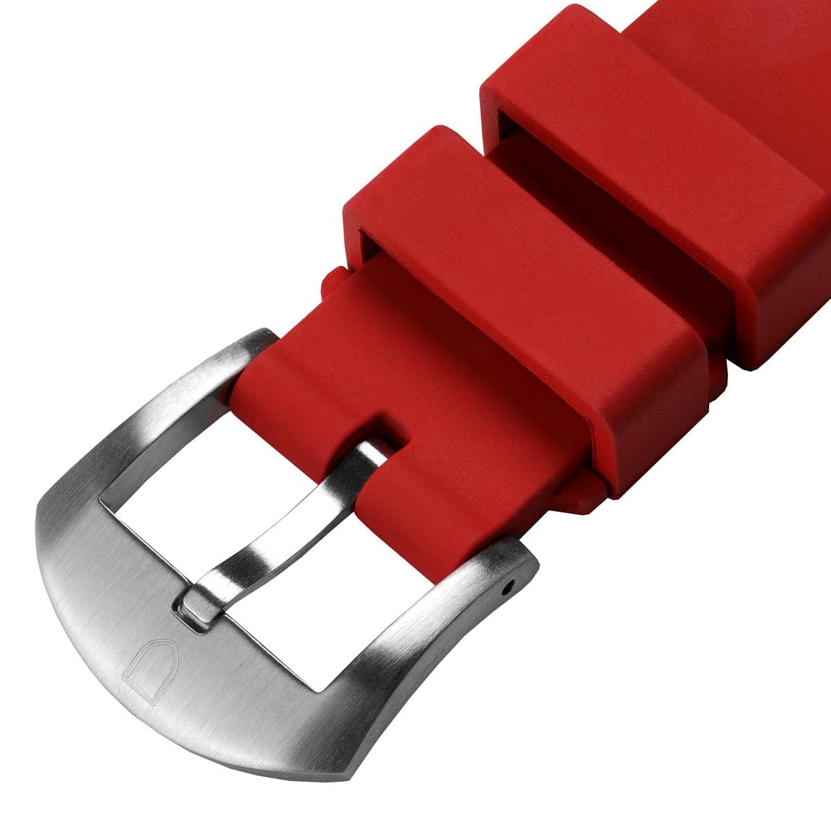 Vanguard Rubber Watch Strap for Tudor Black Bay 58 - Red