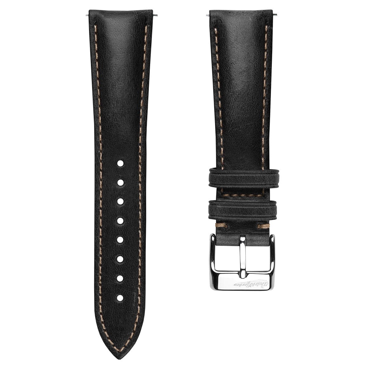 Original Vintage Highley Genuine Leather Watch Strap Black