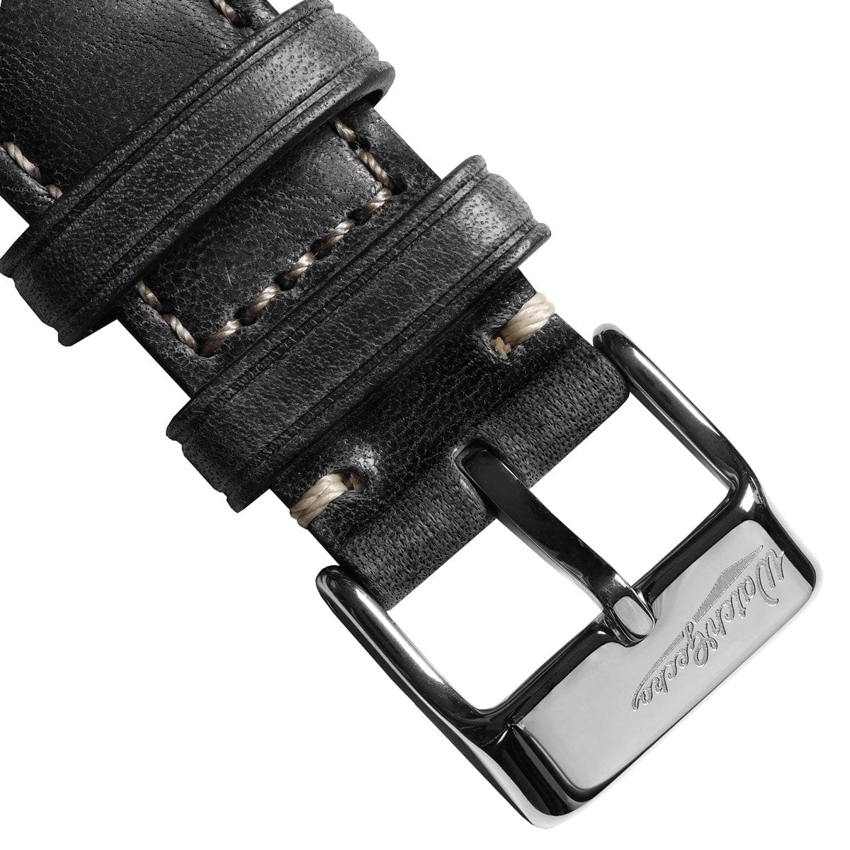 Original Vintage Highley Genuine Leather Watch Strap - Black