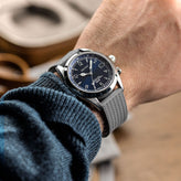 400 CTS Italian Rubber Divers Reversible Watch Strap - Cloud Grey - Super Luminova