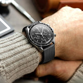 400 CTS Italian Rubber Divers Reversible Watch Strap - Navy Blue - Super Luminova