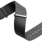 WatchGecko Braemore Military Nylon Watch Strap - Space Force Grey