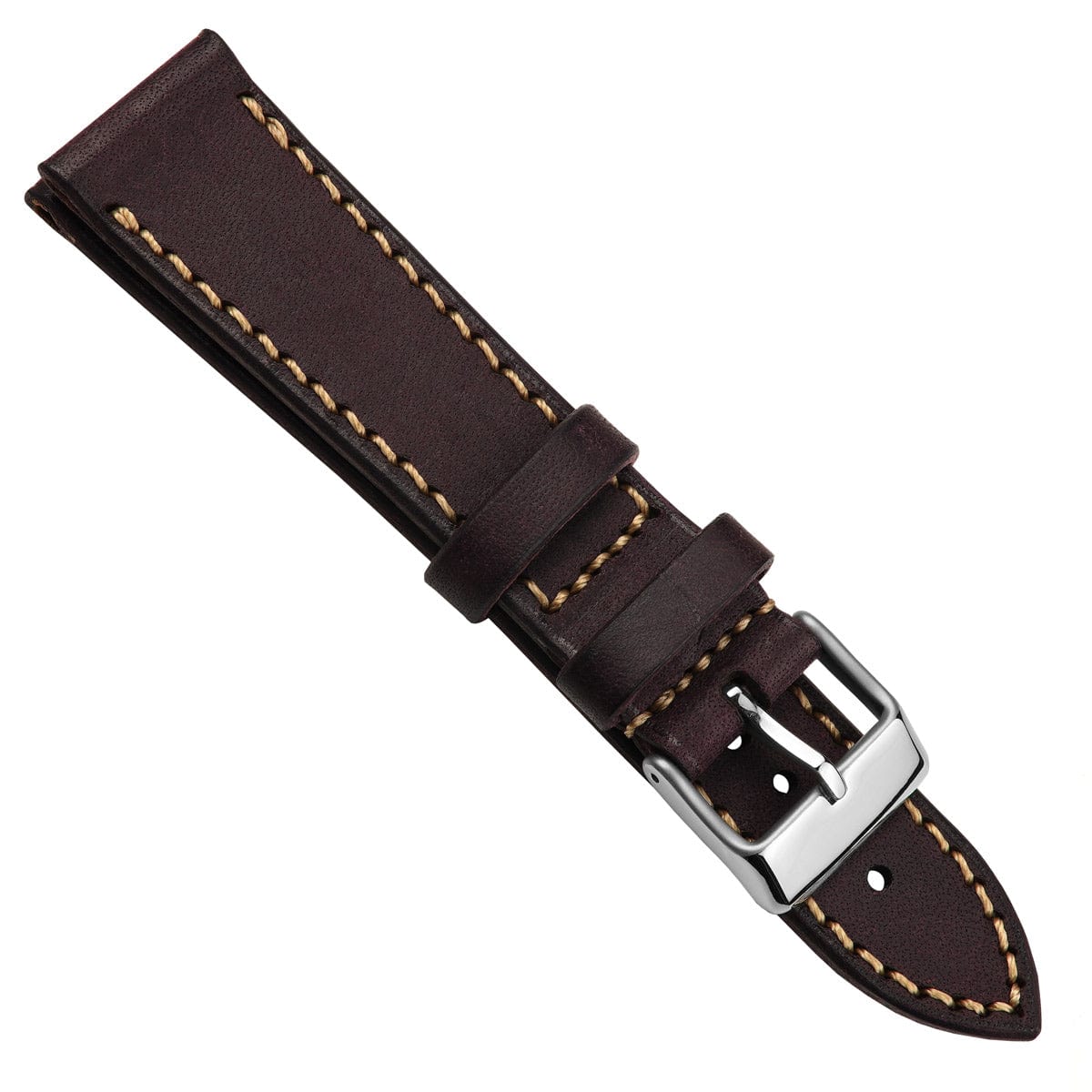 WatchGecko Hatherley Handmade Leather Watch Strap - Victoria Plum