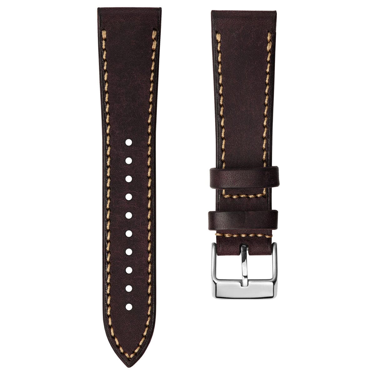 WatchGecko Hatherley Handmade Leather Watch Strap - Victoria Plum
