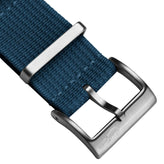 Ridge Military Nylon Watch Strap - Blue
