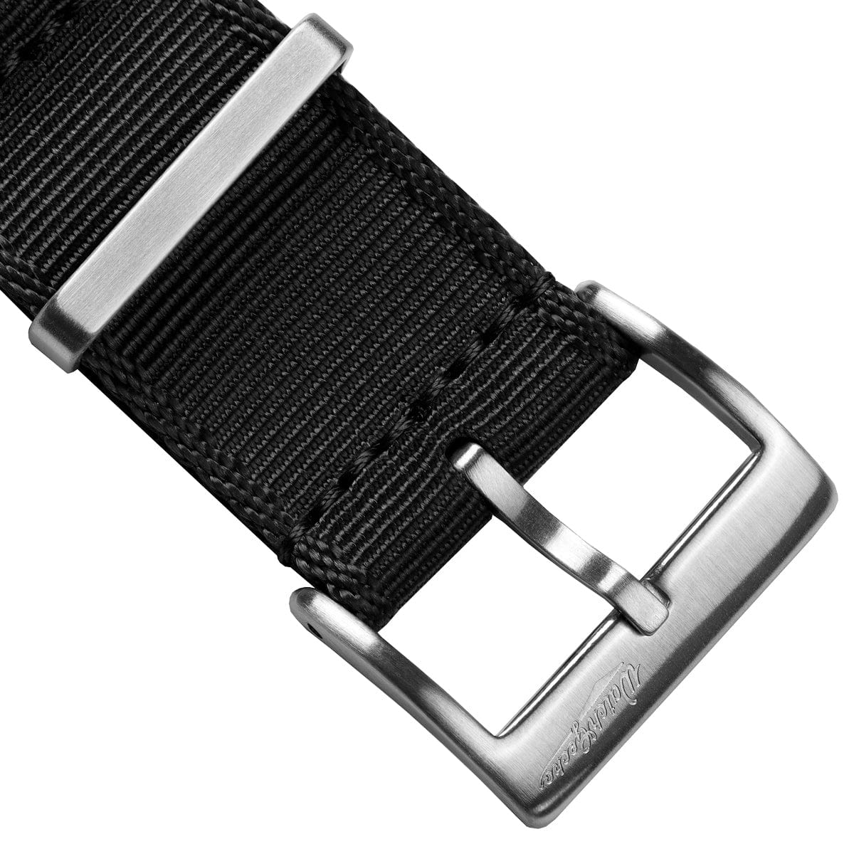 WatchGecko Signature Military Nylon Watch Strap - Black